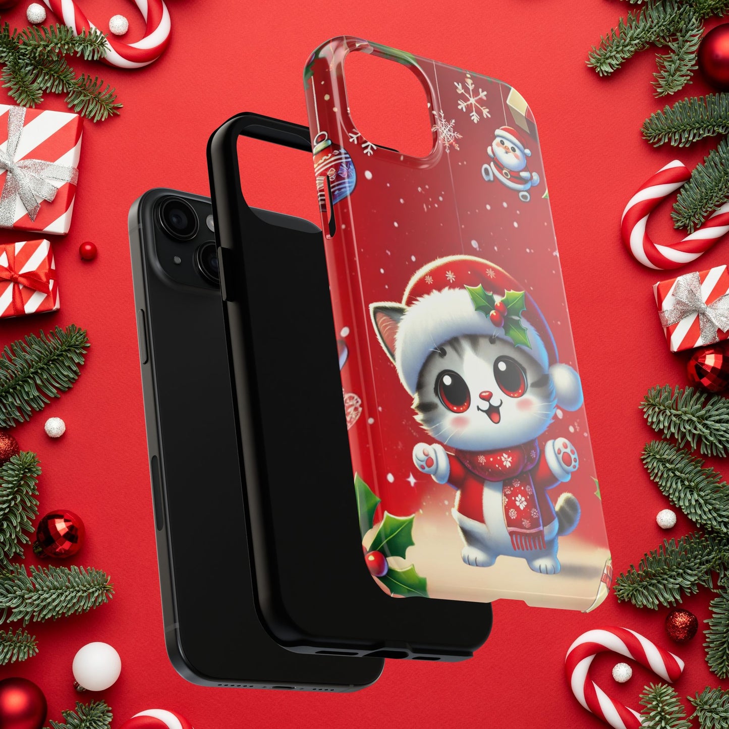 Purrfect Wishes Wireless Charging Support Tough Case