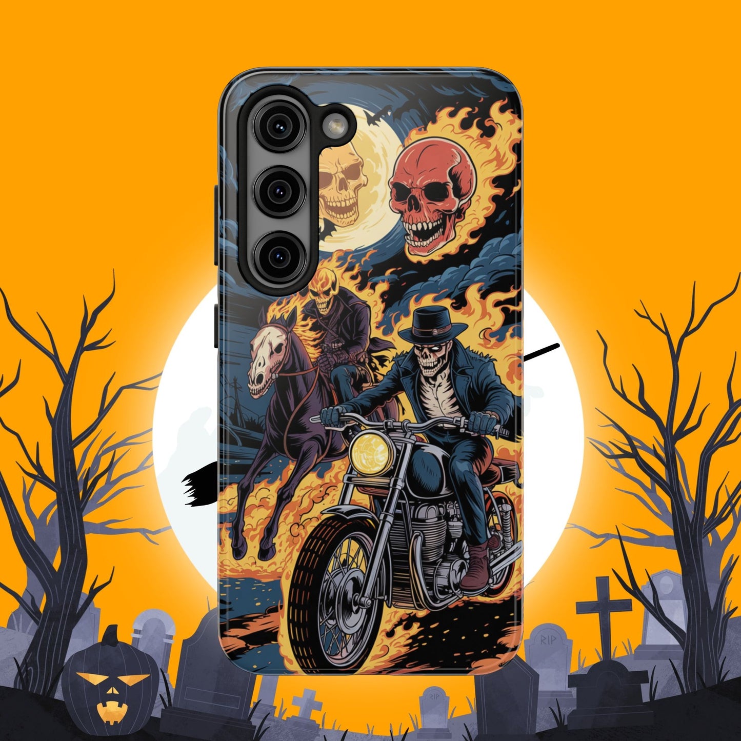 Ghost Rider Wireless Charging Support Tough Case