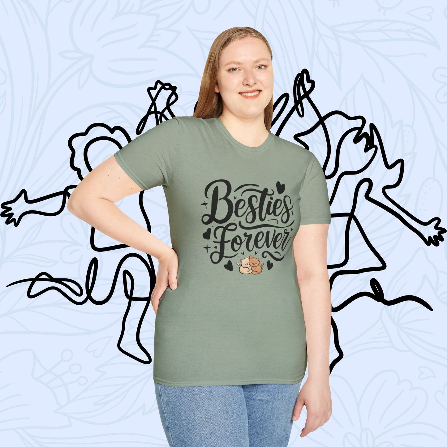 Besties Forever Cotton T-Shirt