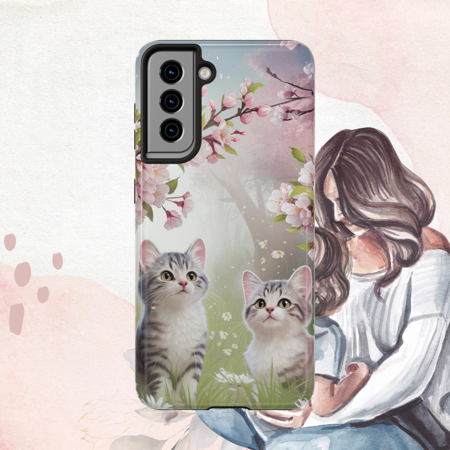 Lavender Lullaby Wireless Charging Support Tough Case