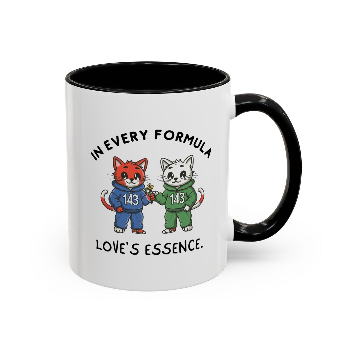 Billien Pawsitive Love Printify 11 oz 11oz accent mug Coffee Mugs Holiday Picks Home & Living Kitchen Mugs Spring Essentials two tone White base