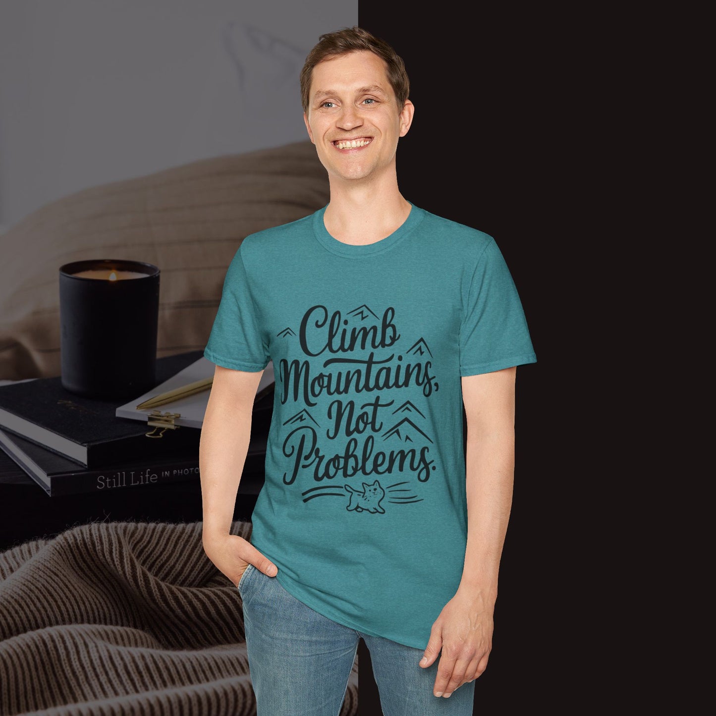 Climbing Mountain Cotton Men tee