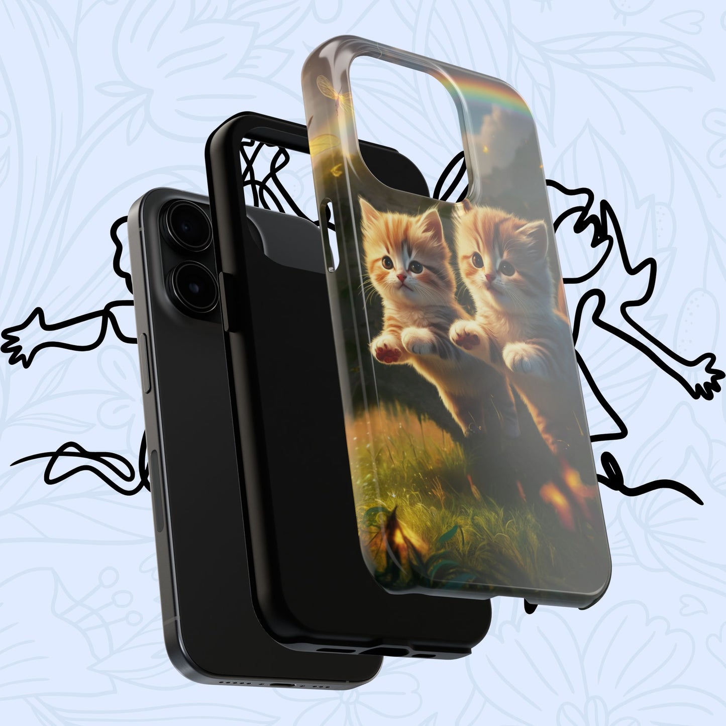 Bestie Buddies Wireless Charging Support Tough Case