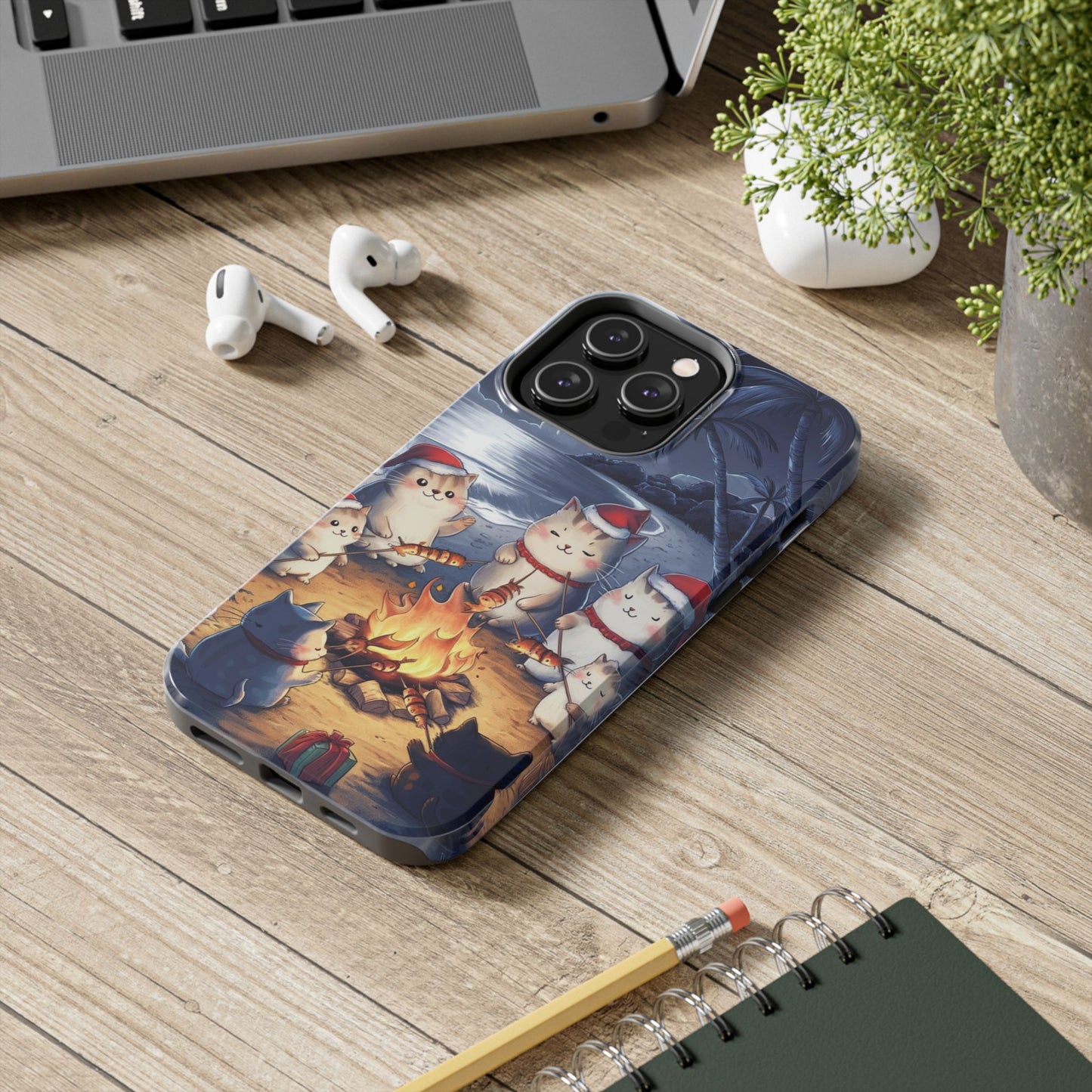 Meowmas Magic Wireless Charging Support Tough Case