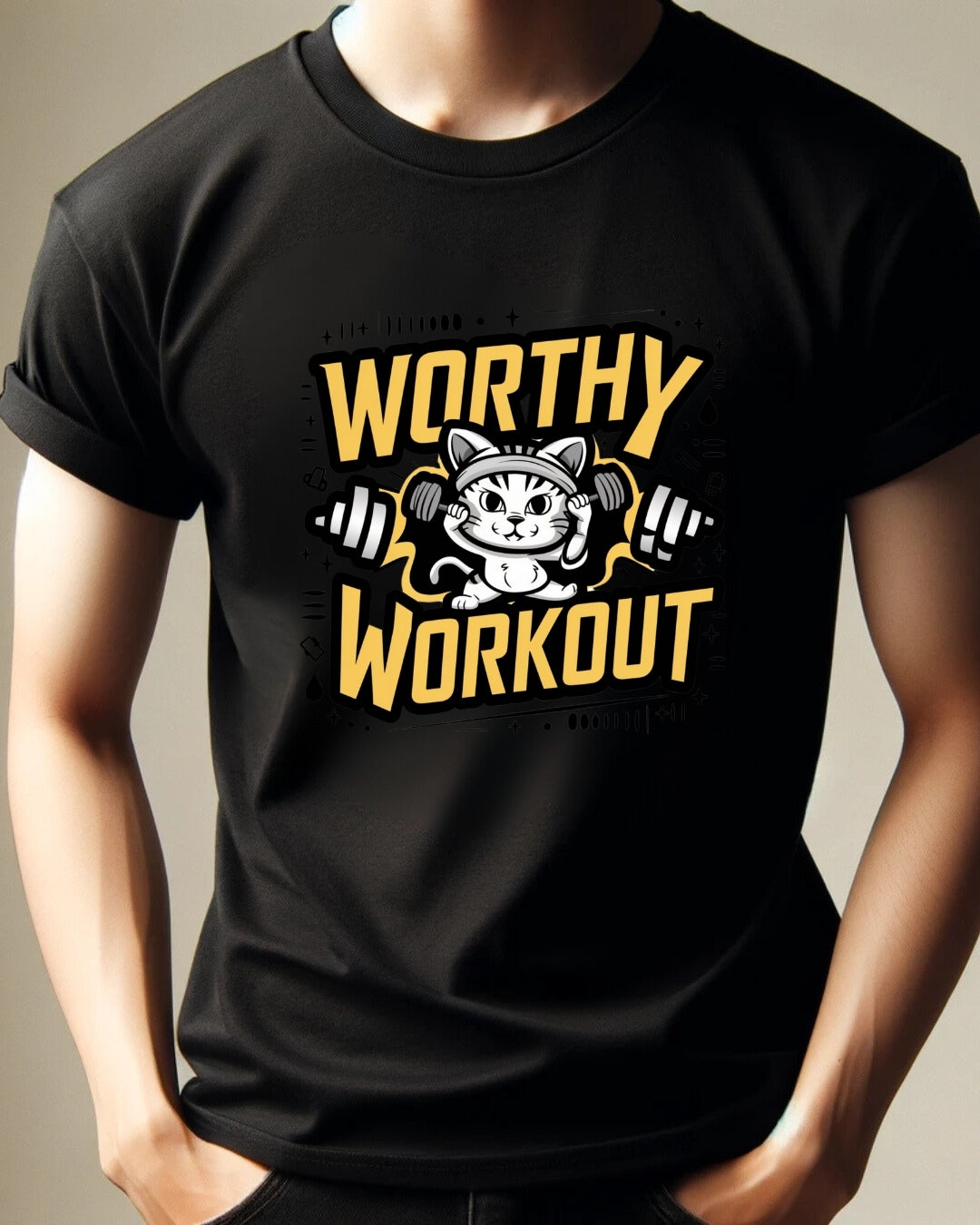 Worthy Workout Cotton T-Shirt