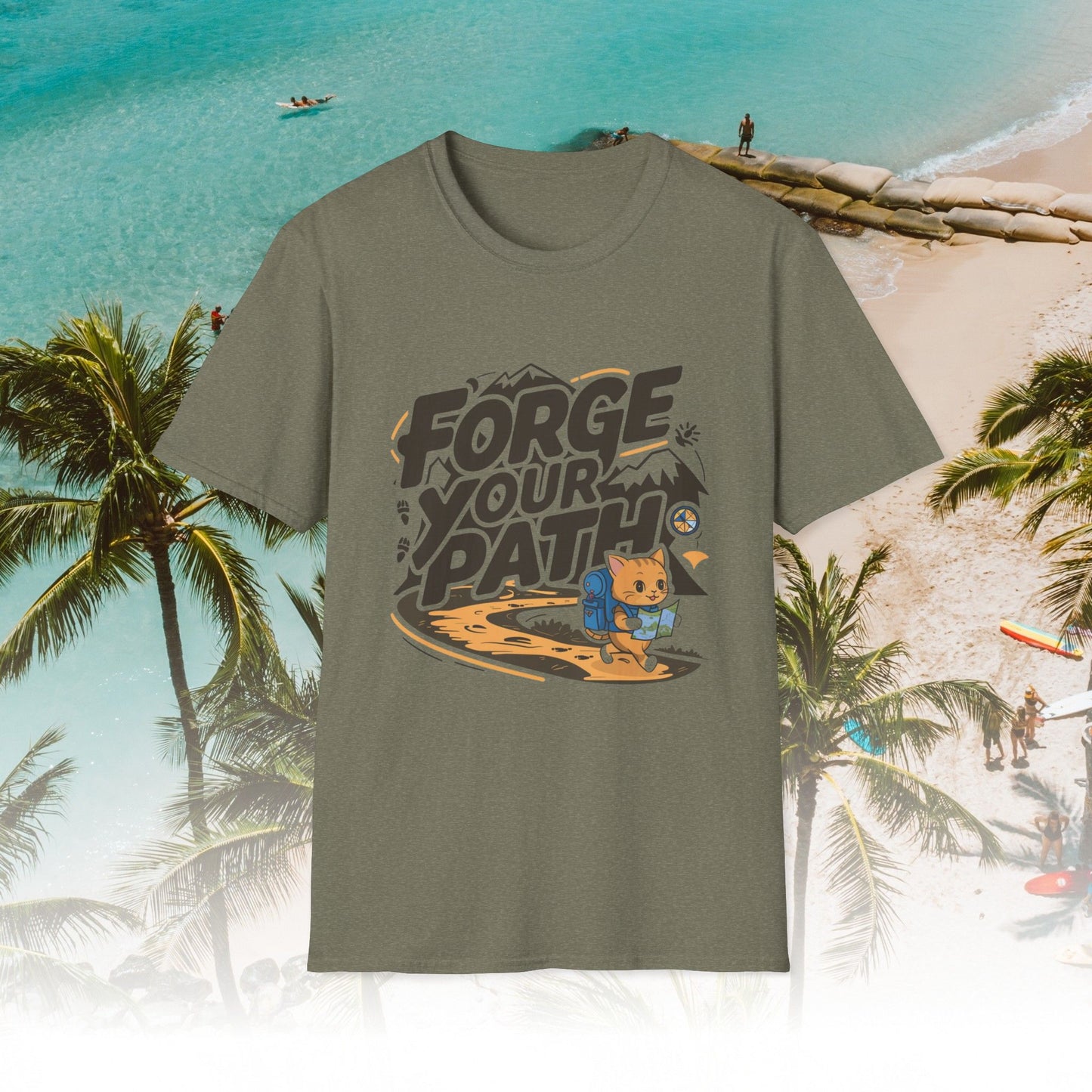 Forge Your Path Unisex Softstyle Travel Lover Cotton T-Shirts
