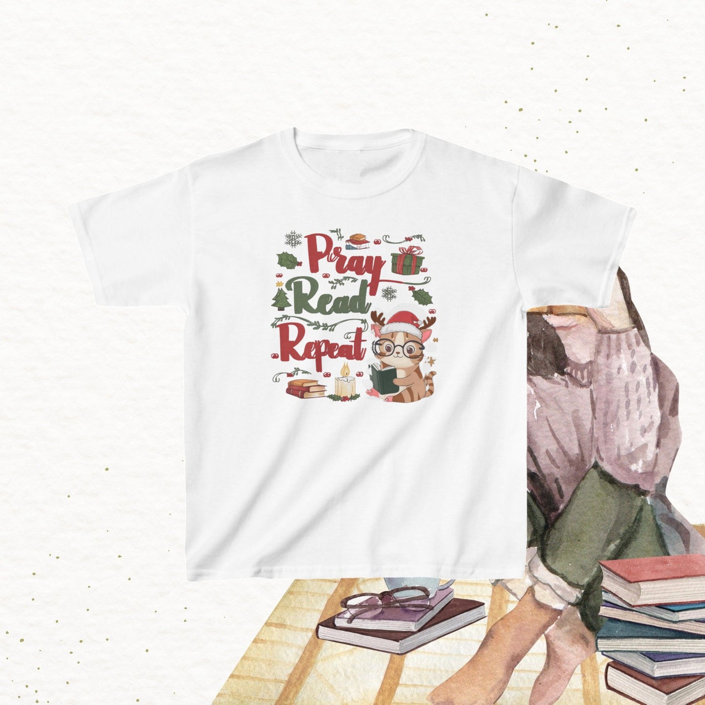 Blessed Bookworm kid Cotton Tshirt