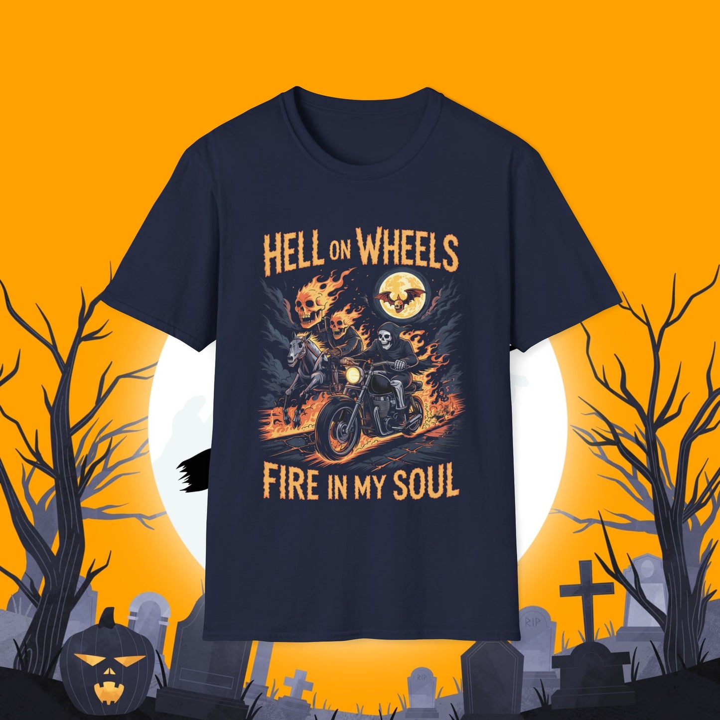 Hell On Wheels Unisex Softstyle T-Shirt