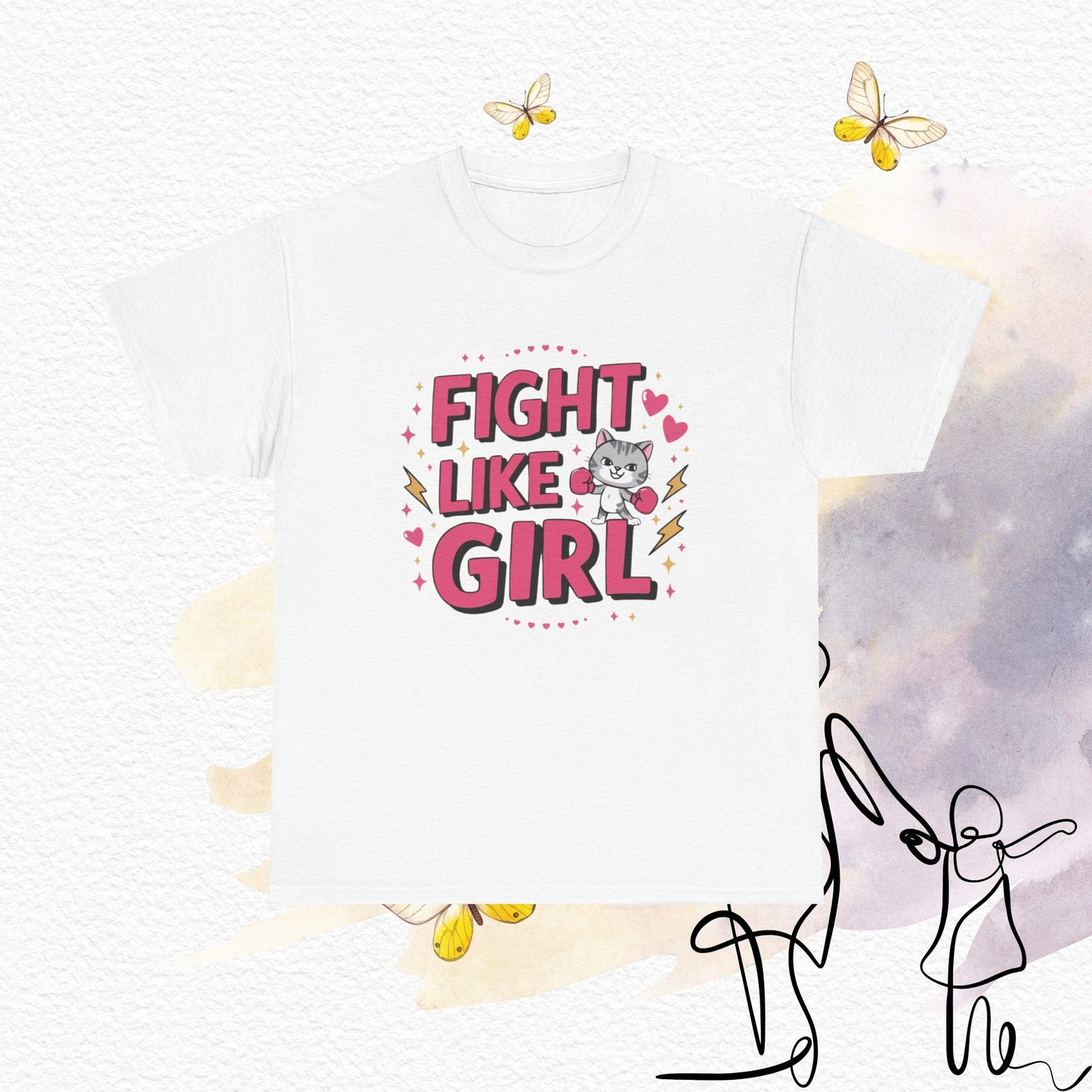 Fight Like Girl Cotton T-Shirt