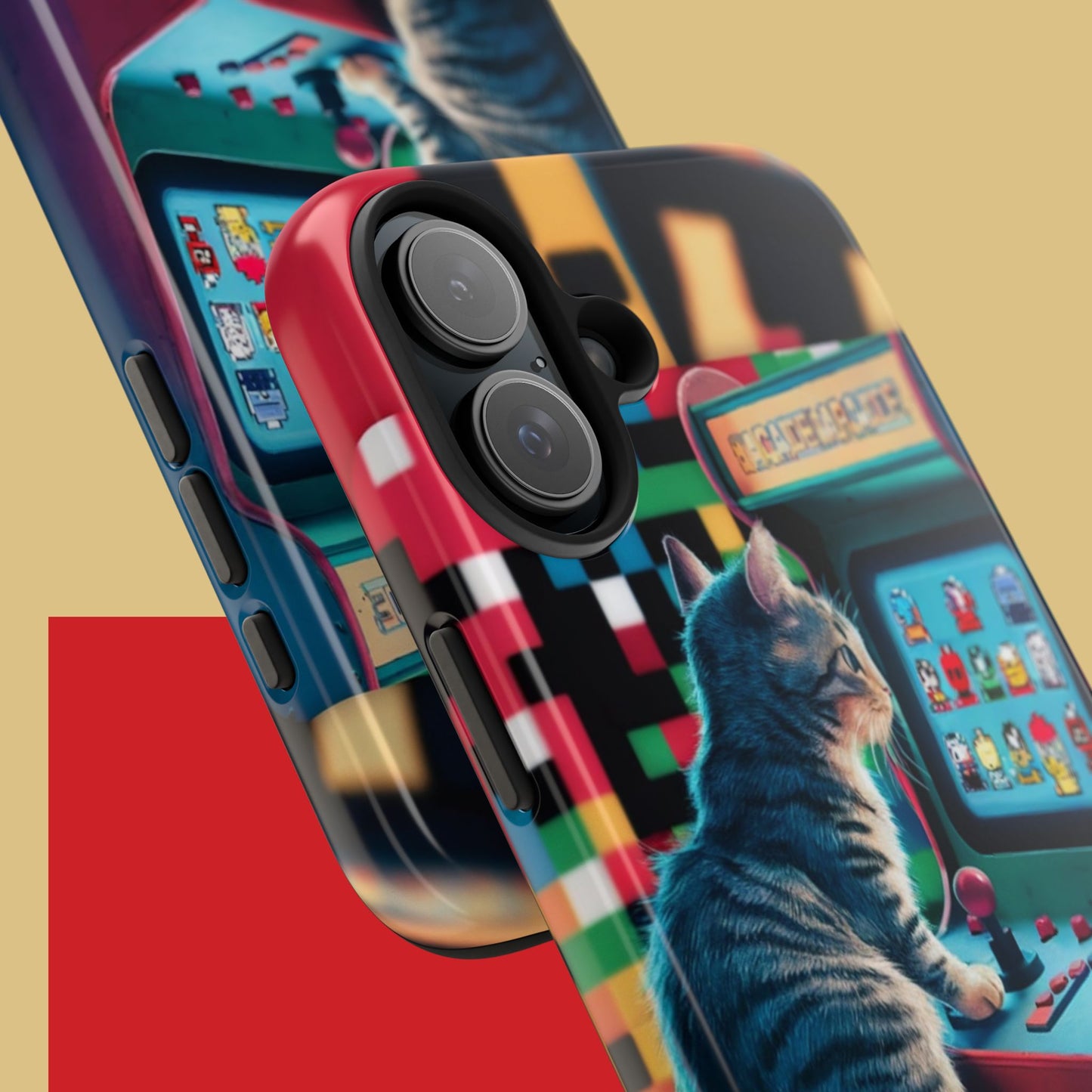 Meowstalgia Wireless Charging Support Tough Case.