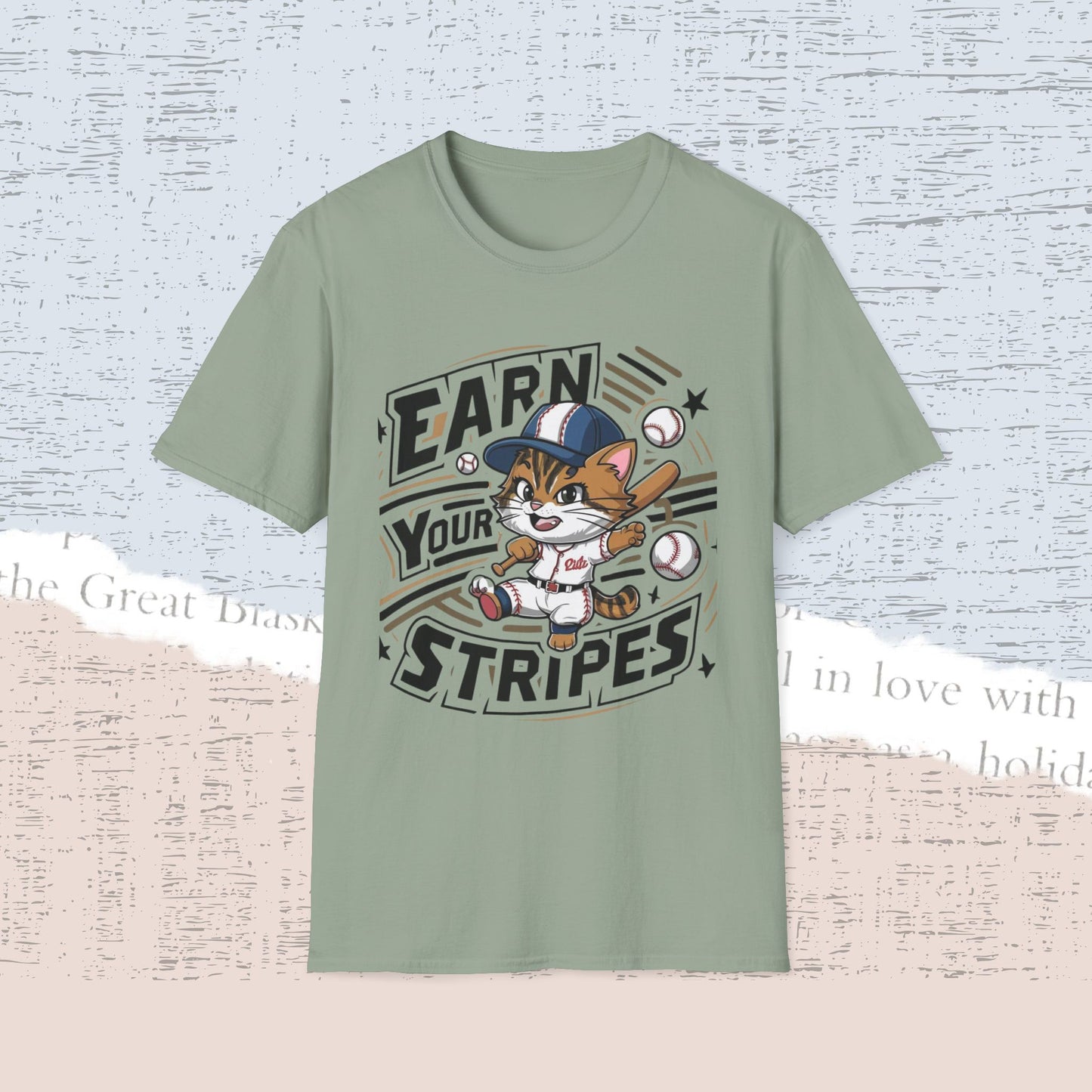 Earn Your Stripe Cotton Men Tee