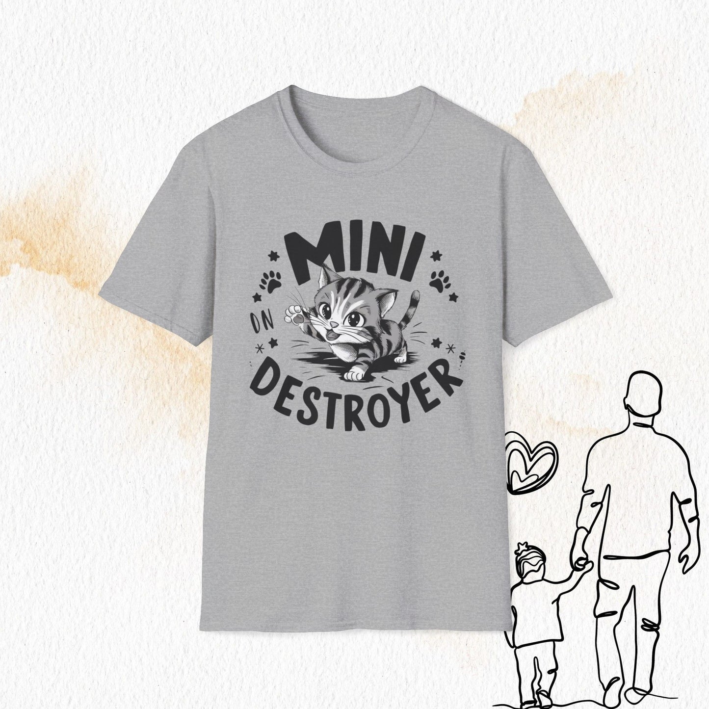 Mini Destroyer Cotton Men T-Shirt