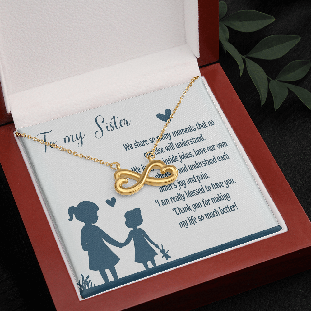 Best Gift For Sister . Endless Love Necklace