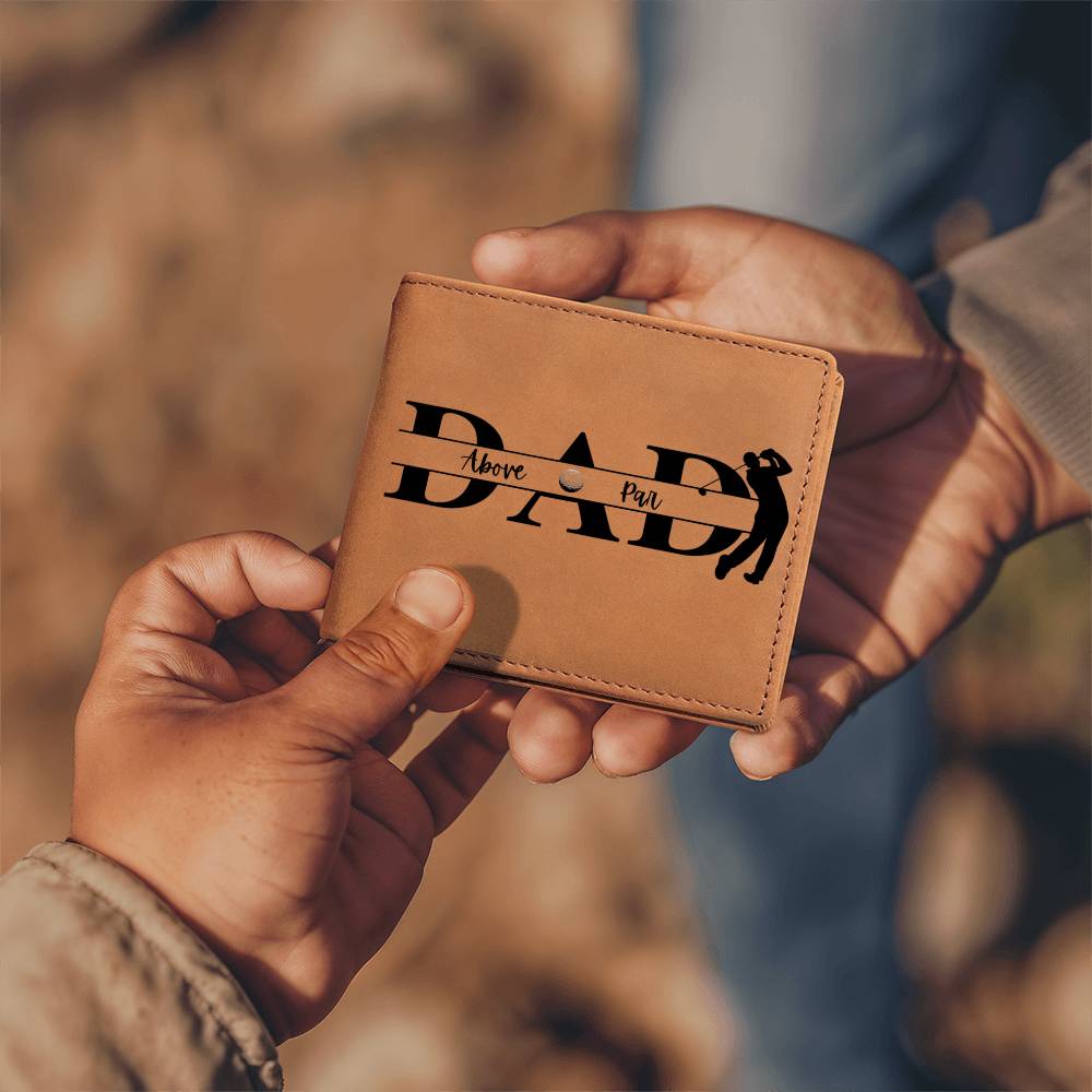Best Gift For Dad . Graphic Leather Wallet