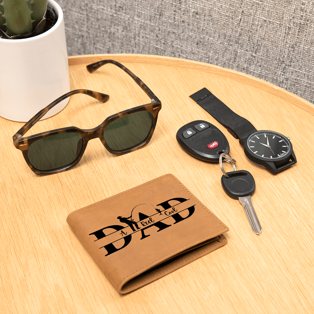 Best Gift For Dad . Graphic Leather Wallet
