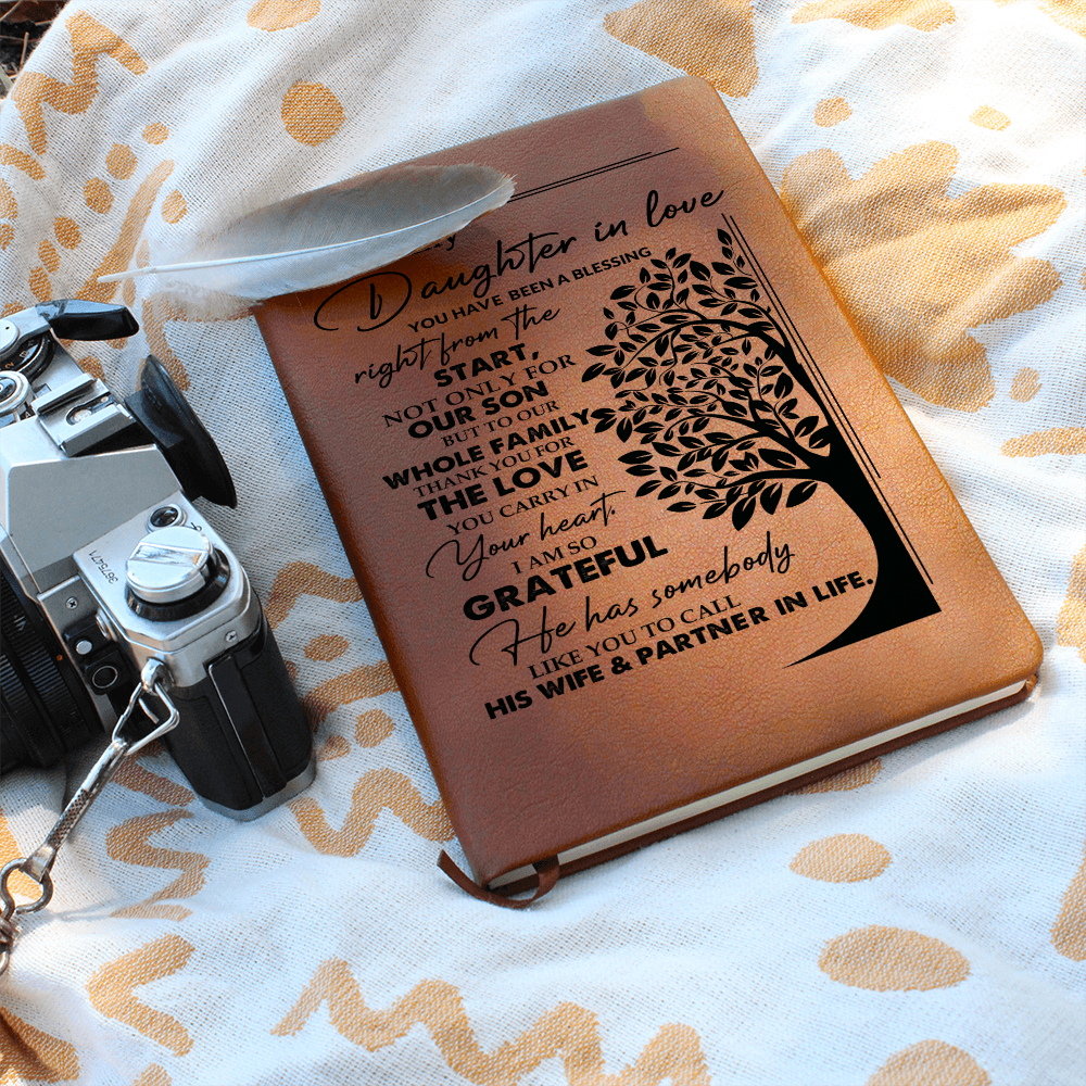 Best Gift For Daughter In Law. Vegan Leather Journal Unique Gift