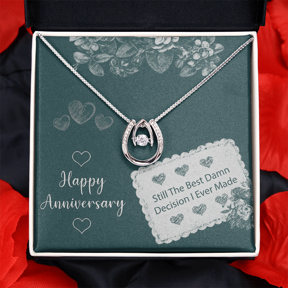 Best Gift For Wife. Lucky In Love Necklace
