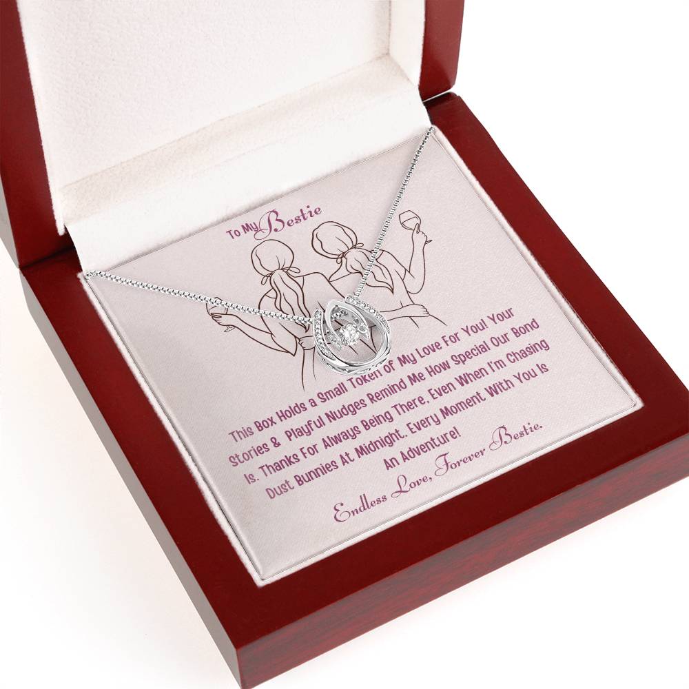 Best Gift For Bestie. Lucky In Love Necklace