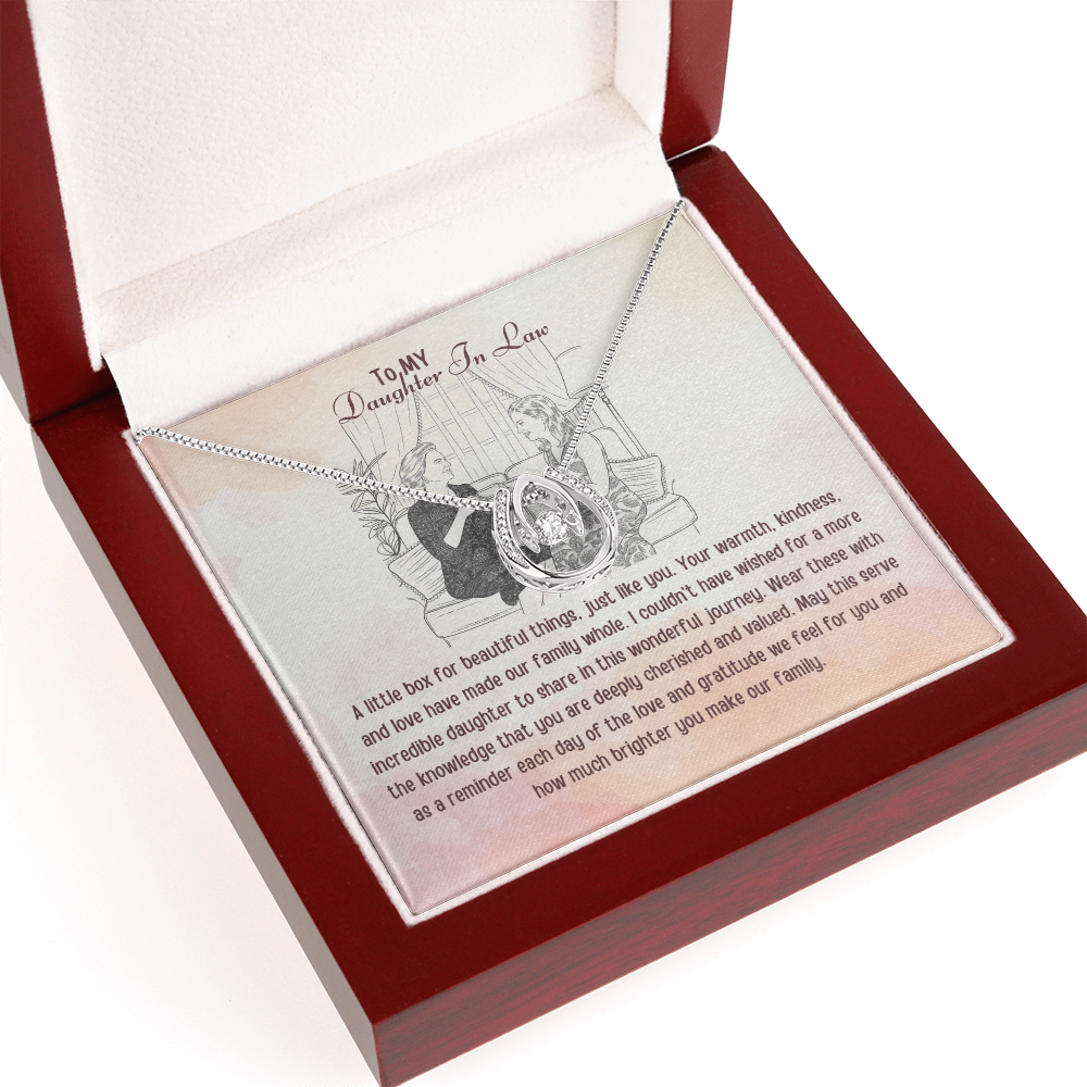 Best Gift From Mom To Daughter In Law. Lucky In Love Necklace