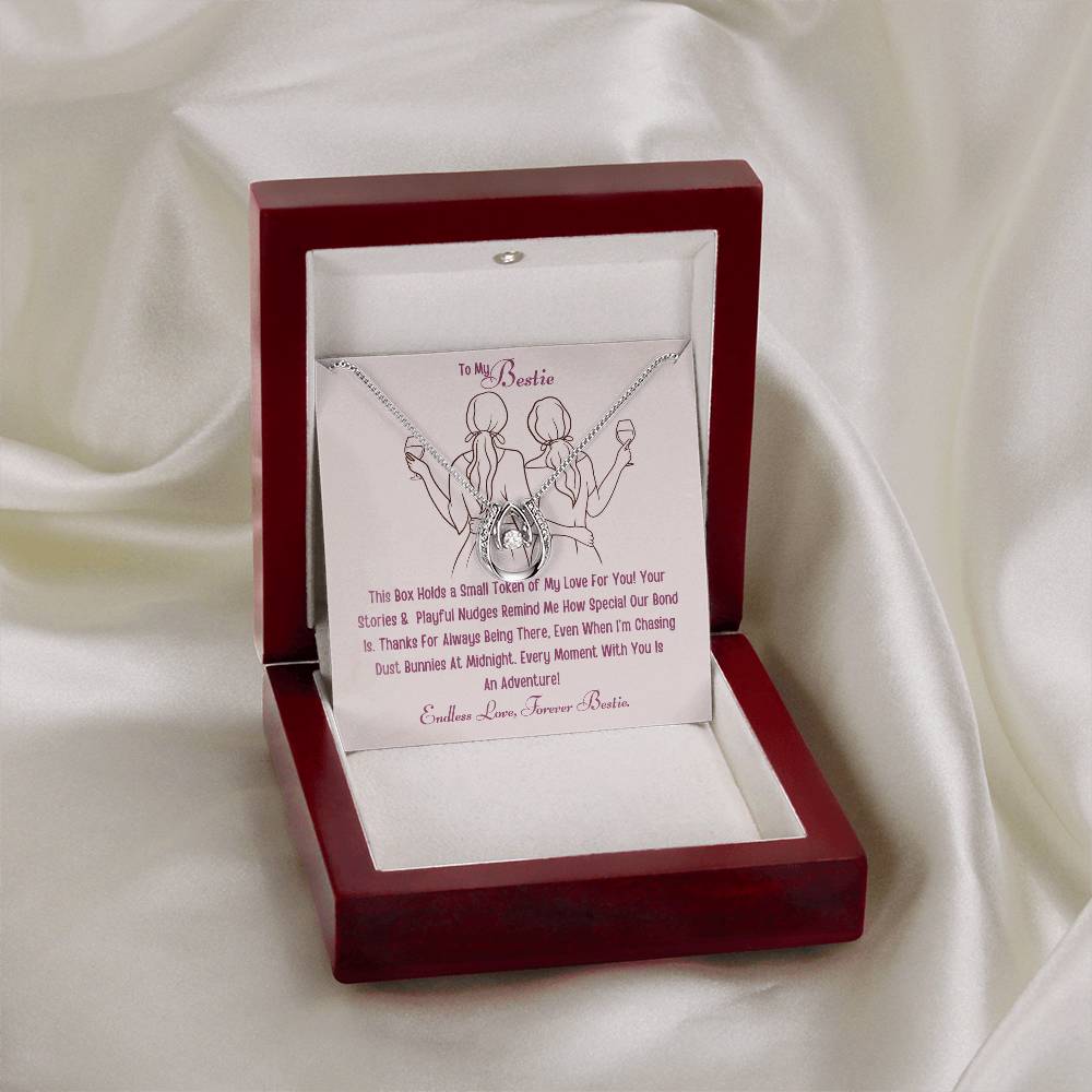 Best Gift For Bestie. Lucky In Love Necklace