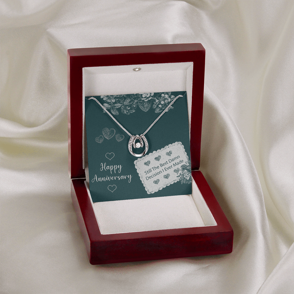 Best Gift For Wife. Lucky In Love Necklace