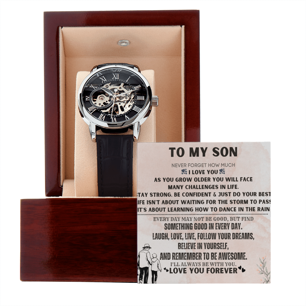 Best Gift For Son. Openwork Watch