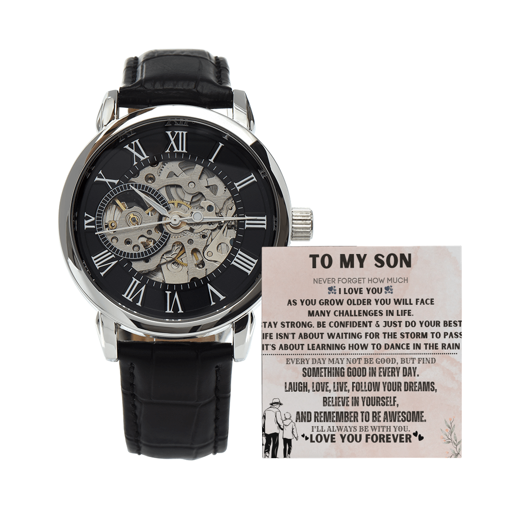 Best Gift For Son. Openwork Watch