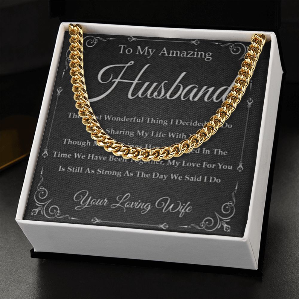 Best Gift For Husband . Cuban Link Chain