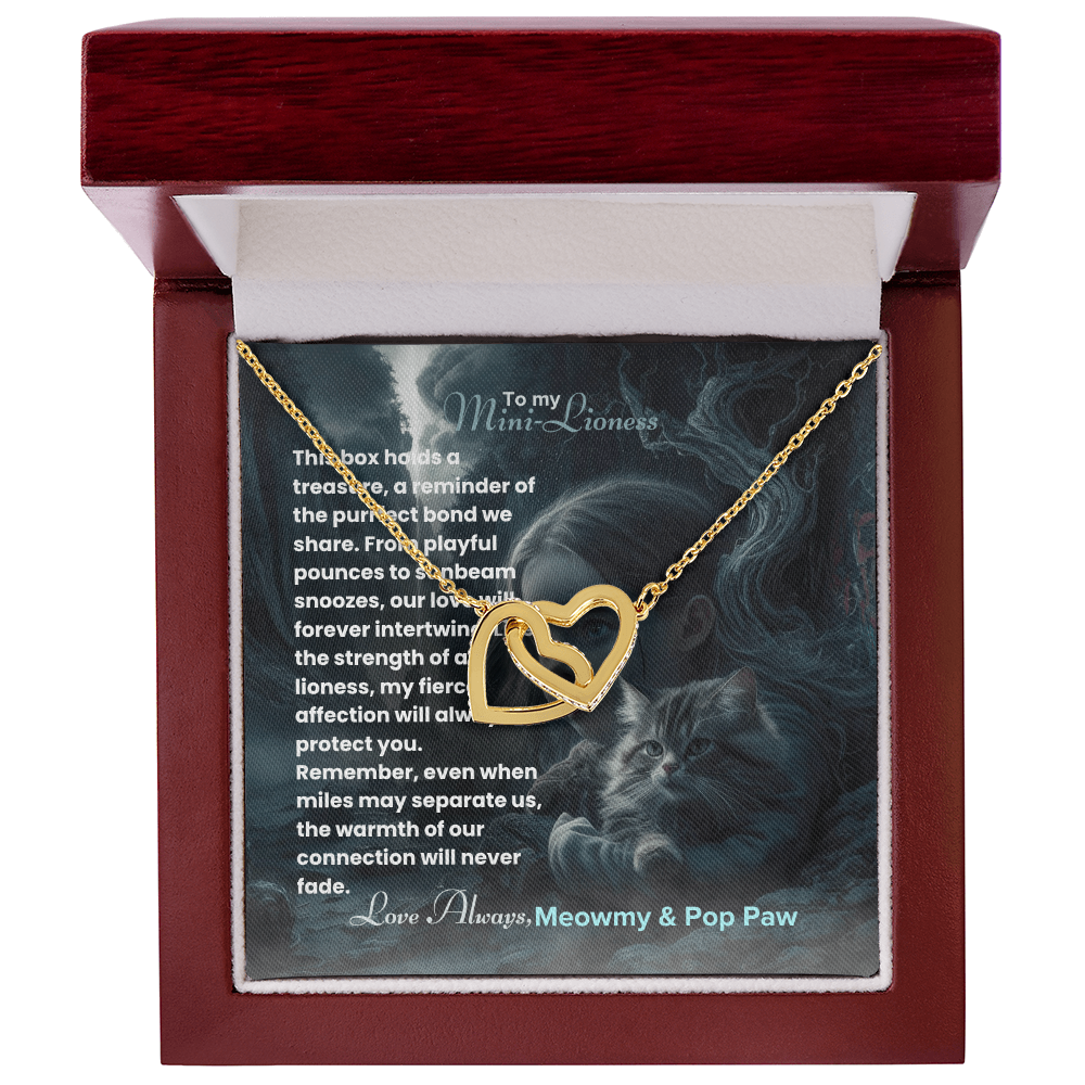 Best Gift For Daughter. Interlocking Hearts Necklace