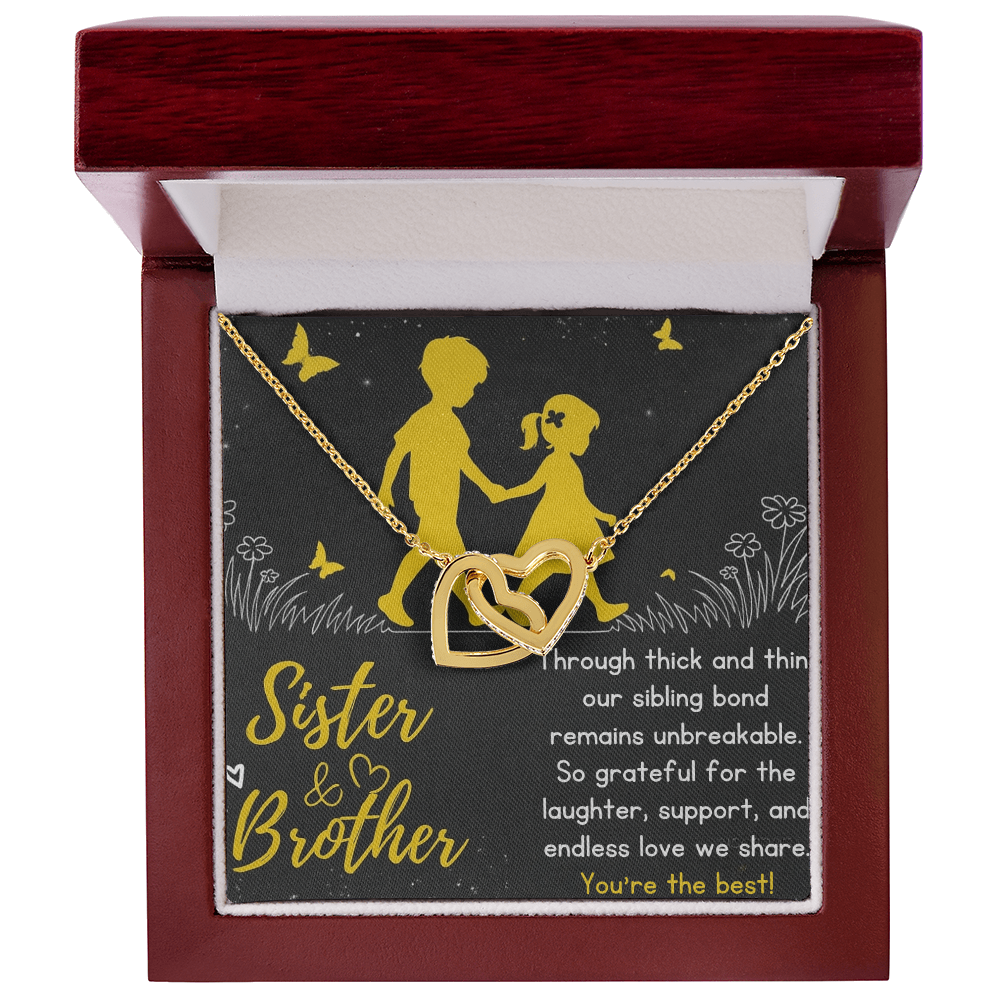 Best Gift For Sister . Interlocking Hearts Necklace