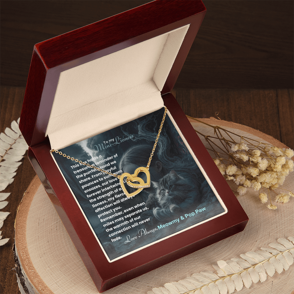 Best Gift For Daughter. Interlocking Hearts Necklace