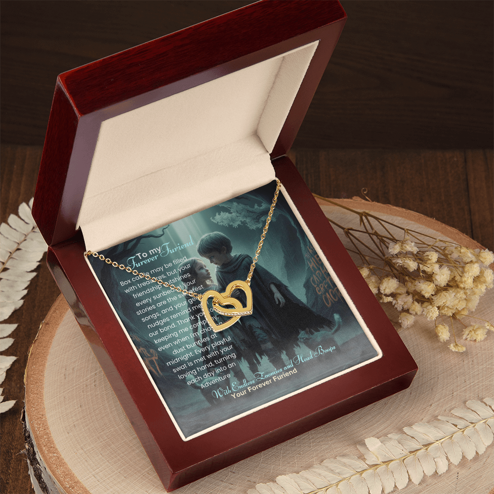 Best Gift For Friend . Interlocking Hearts Necklace