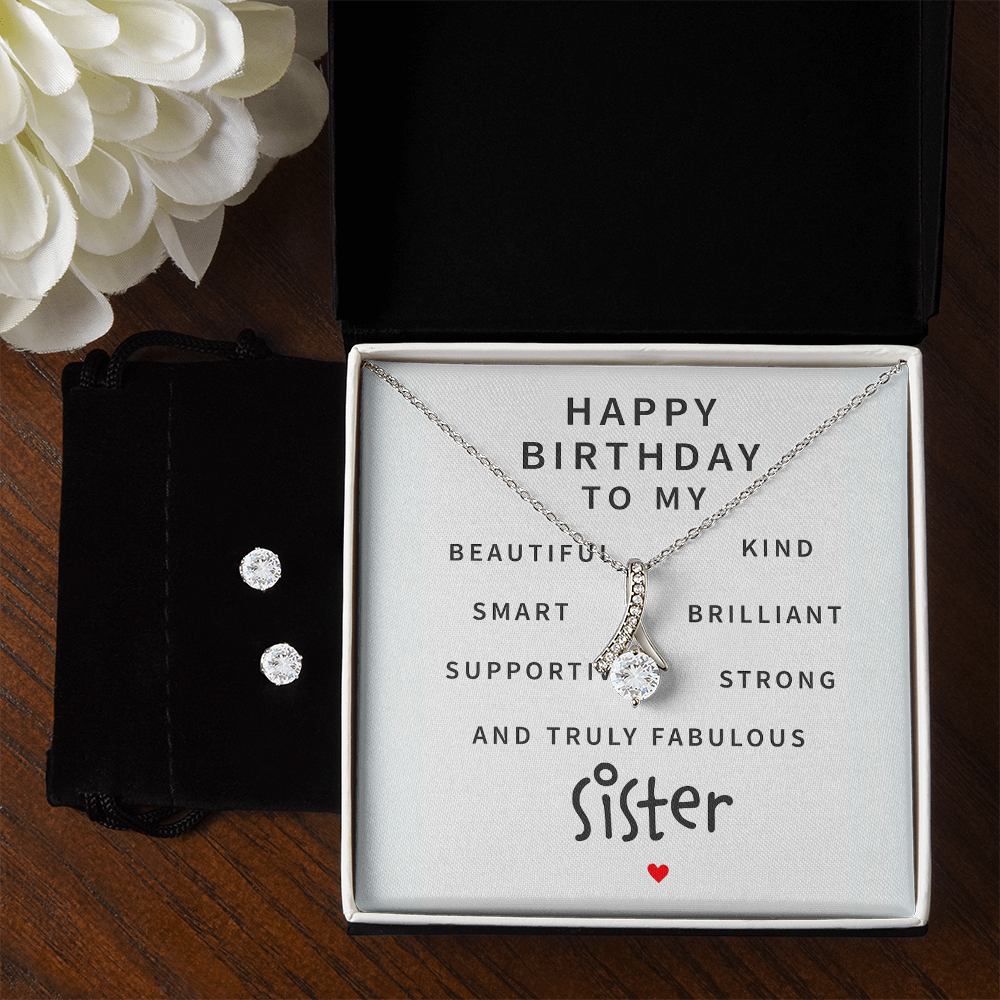Best Gift For Sister . Alluring Beauty Necklace & Earring Set