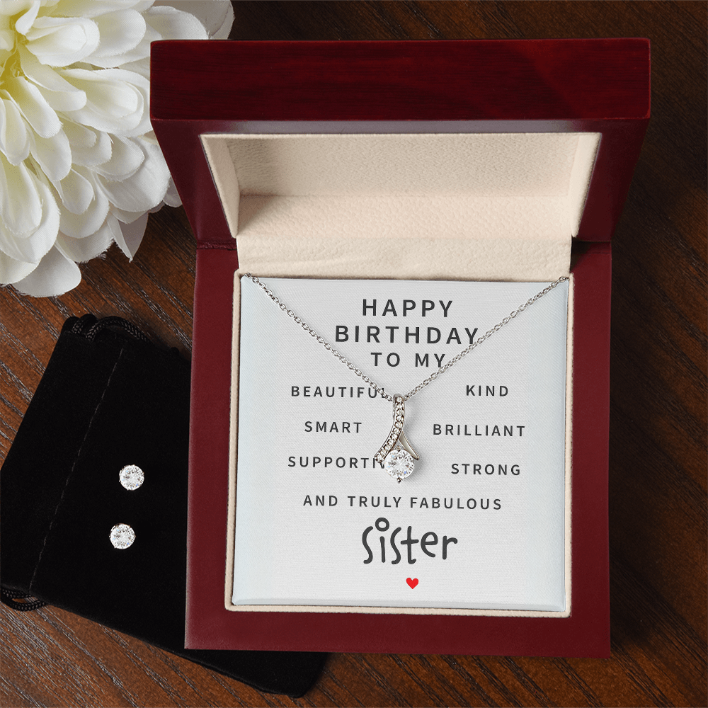 Best Gift For Sister . Alluring Beauty Necklace & Earring Set
