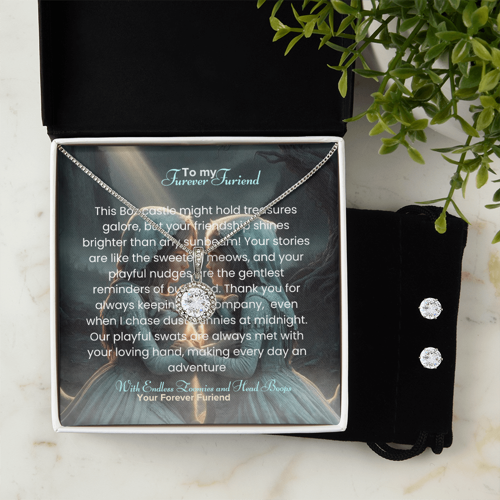 Best Gift For Friend . Eternal Hope Necklace & Earring Set