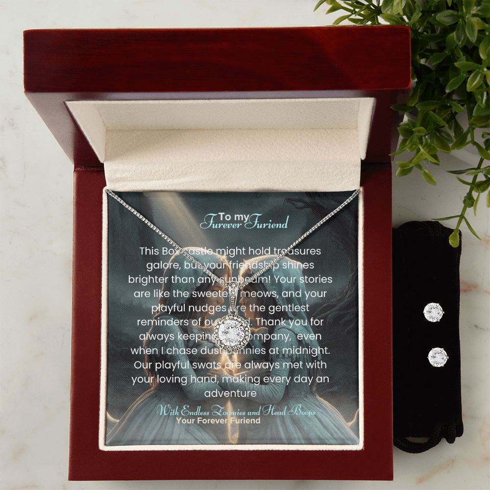 Best Gift For Friend . Eternal Hope Necklace & Earring Set