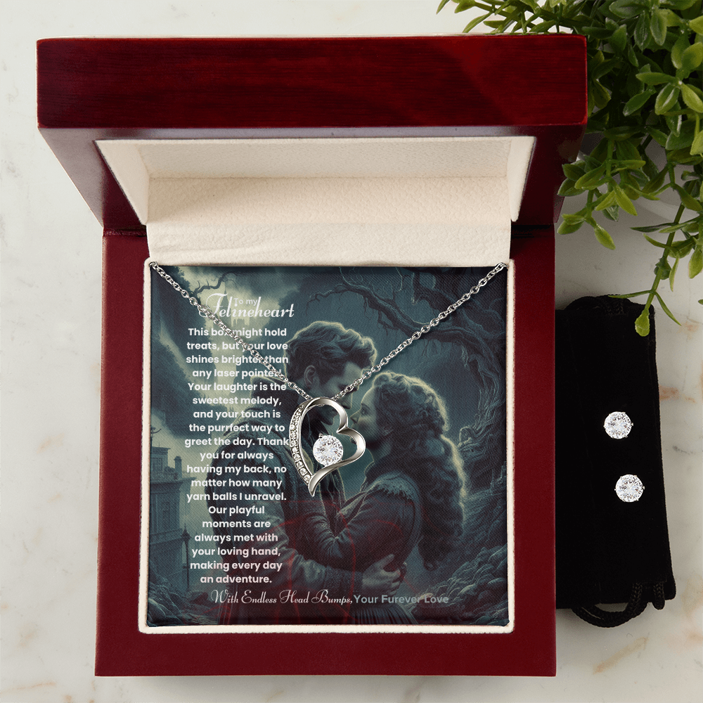 Best Gift For Wife. Forever Love Necklace Set