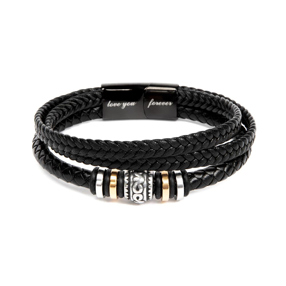 Best Gift From Dad To Son. Love You Forever Bracelet