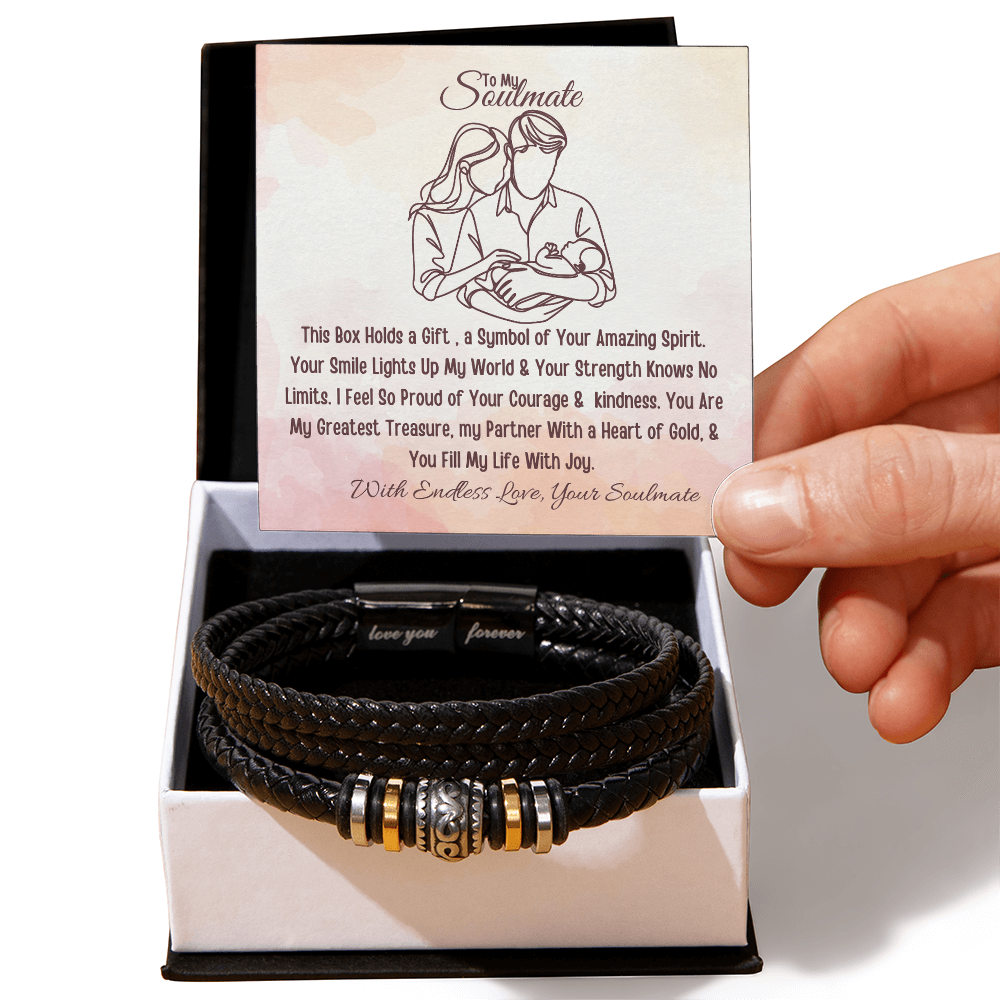 Best Gift For Husband. Love You Forever Bracelet