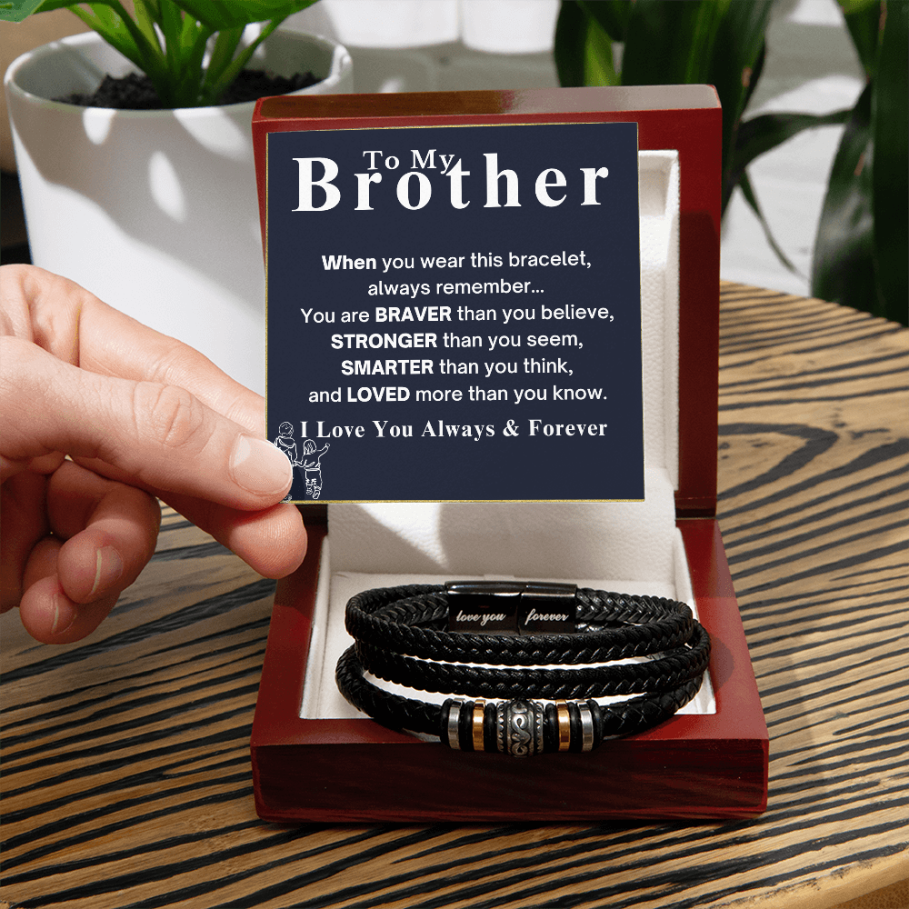Best Gift For Brother . Love You Forever Bracelet