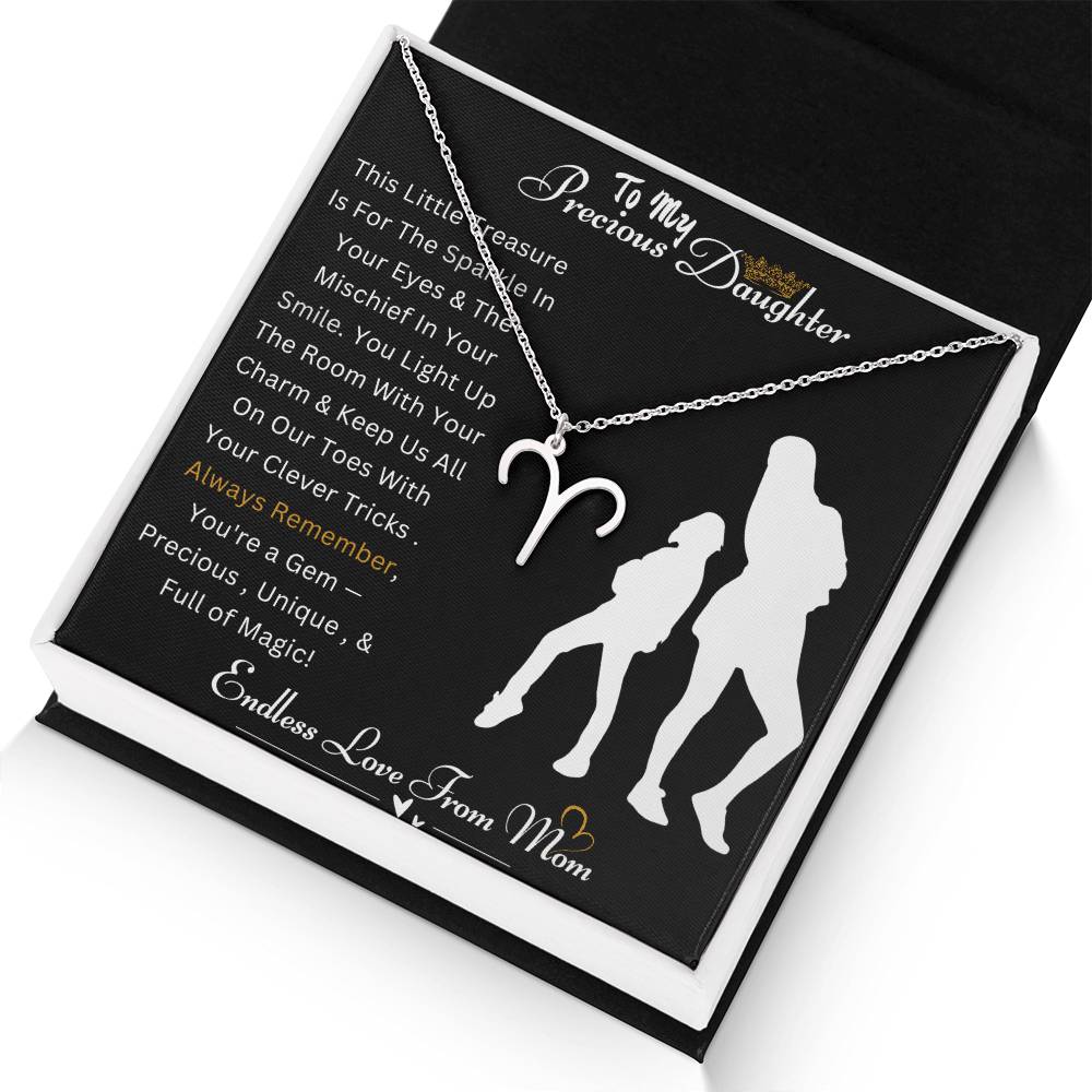 Best Gift For Daughter. Zodiac Symbol Necklace