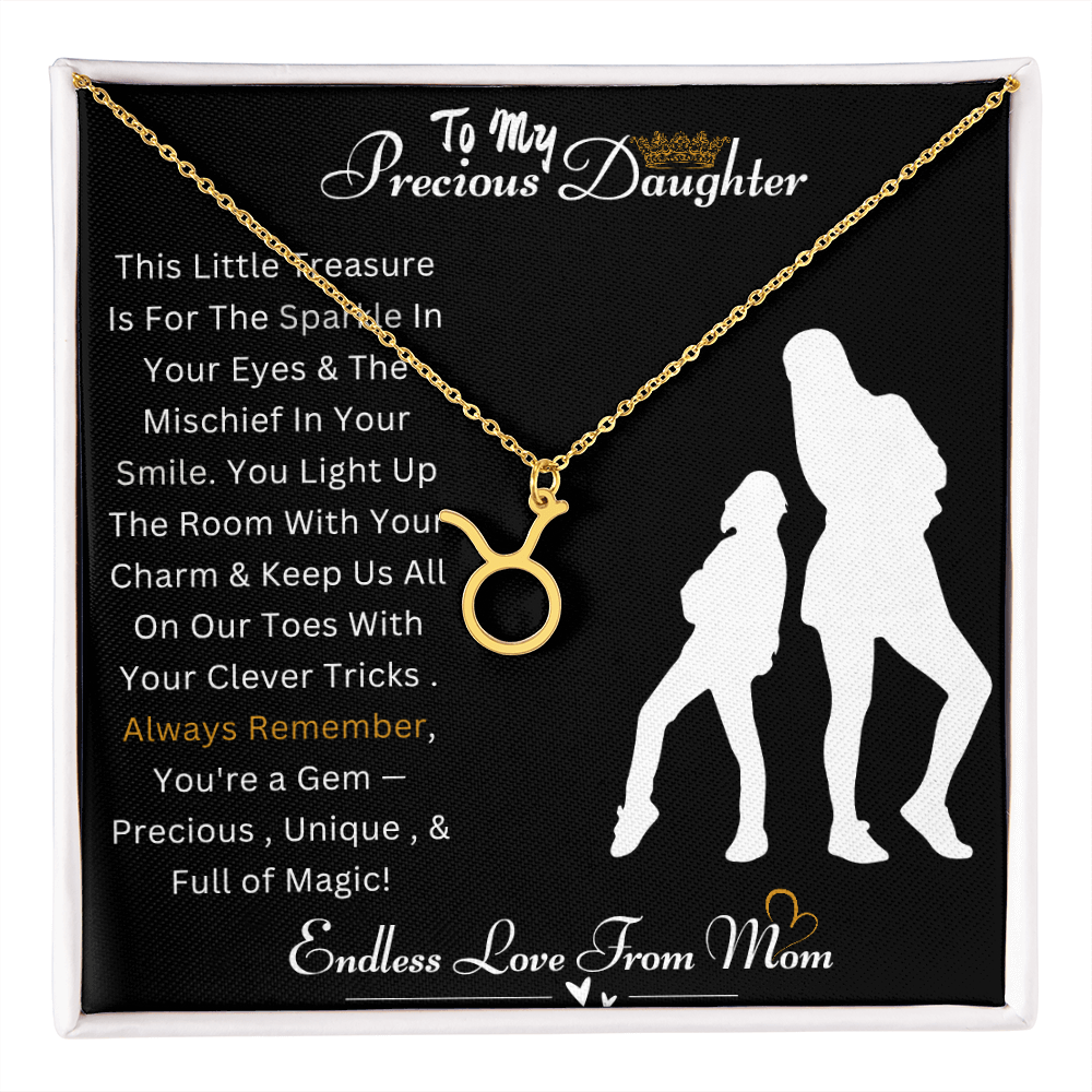 Best Gift For Daughter. Zodiac Symbol Necklace