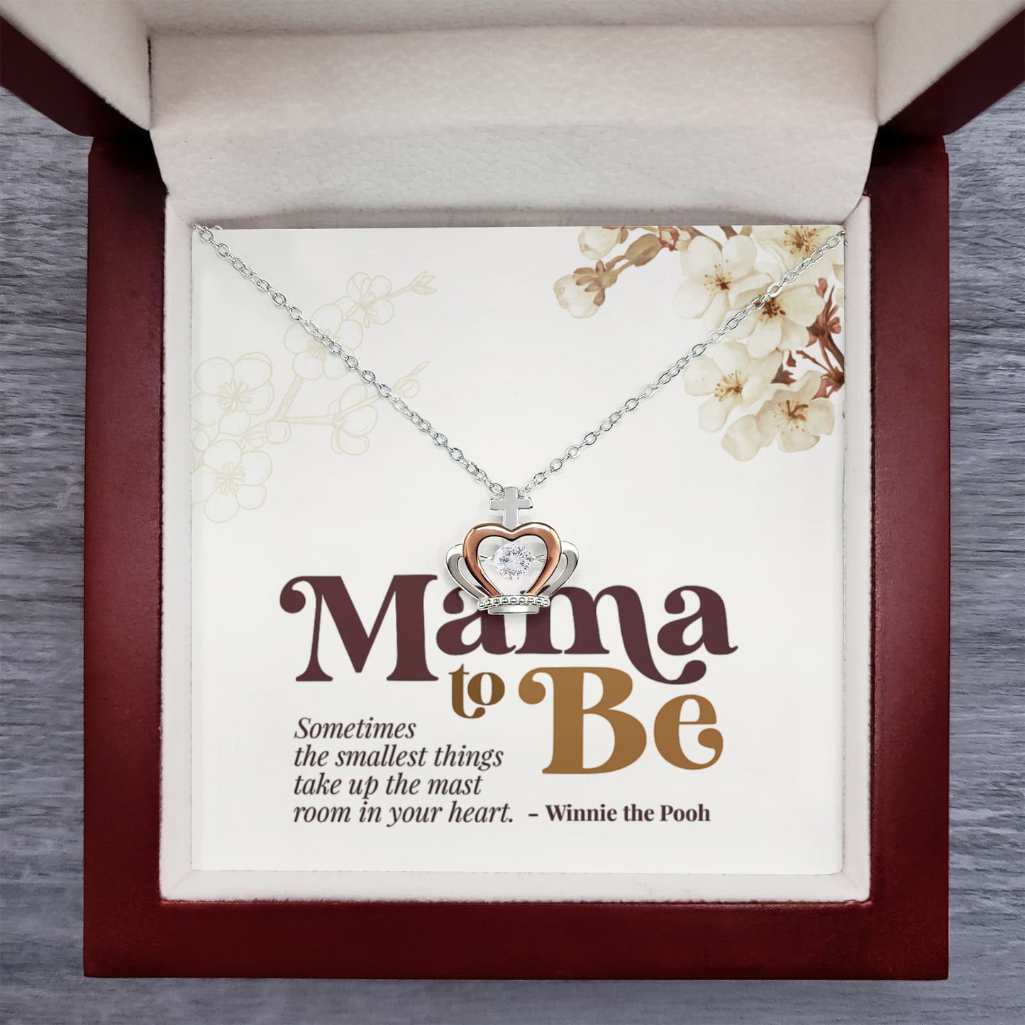 Best Gift For Mom. Crown Pendant Necklace