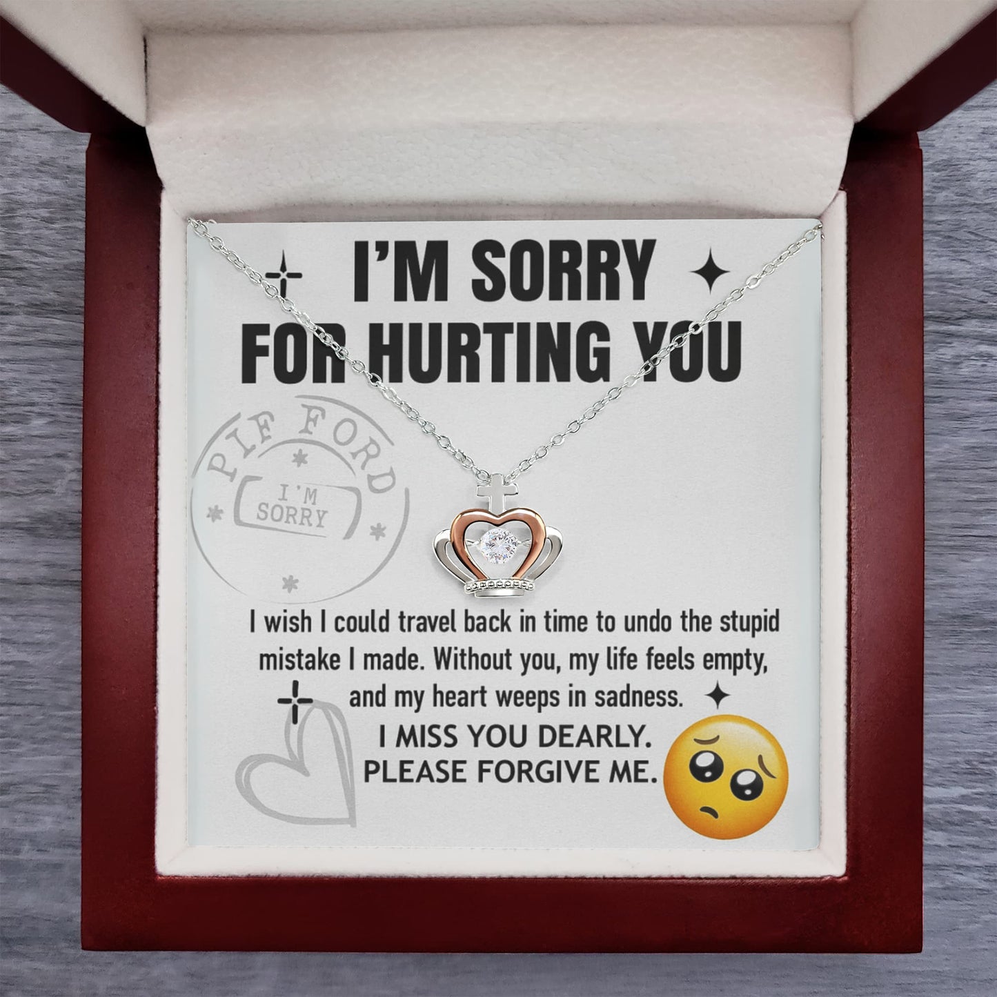 Best Gift For Wife. Crown Pendant Necklace