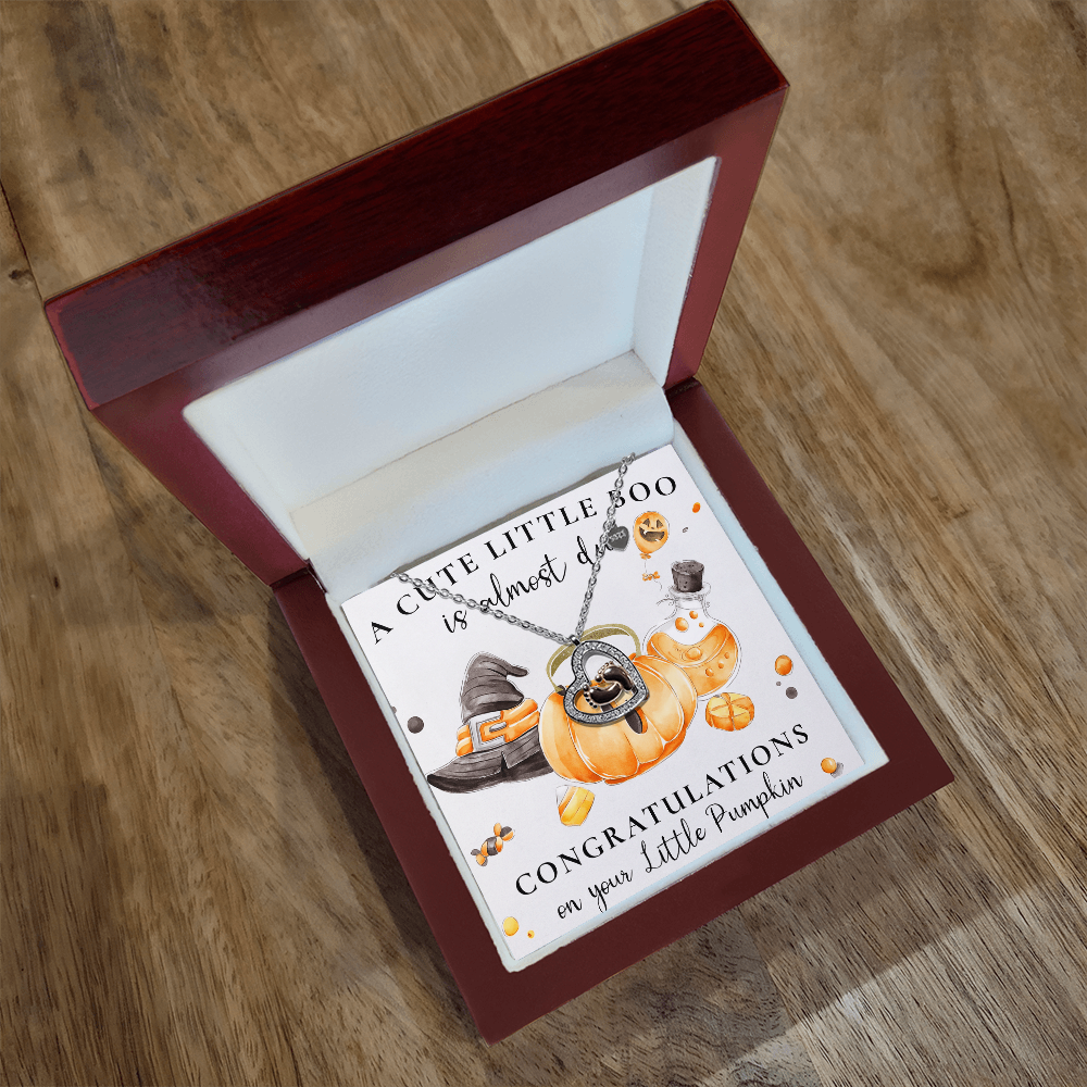 Best Gift For Mom. Baby Feet Heart Necklace