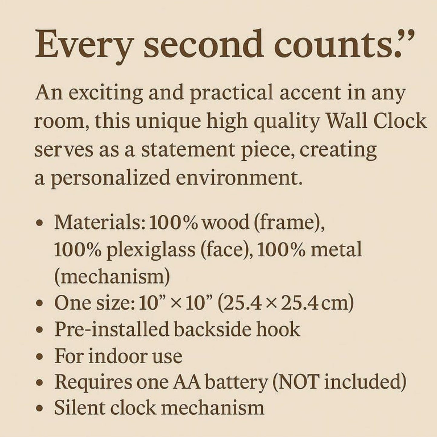 Personalized Vintage Wall Clock โ Custom Name & Year Wooden Clock with Roman Numerals Floral Design โ Unique Wedding or Anniversary Gift