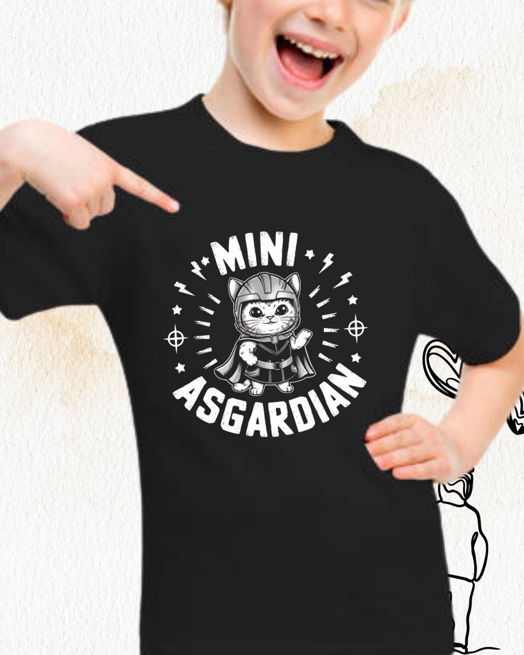 Mini Asgardian Kid Cotton T-Shirt