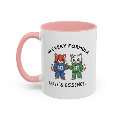 Billien Pawsitive Love Printify 11 oz 11oz accent mug Coffee Mugs Holiday Picks Home & Living Kitchen Mugs Spring Essentials two tone White base