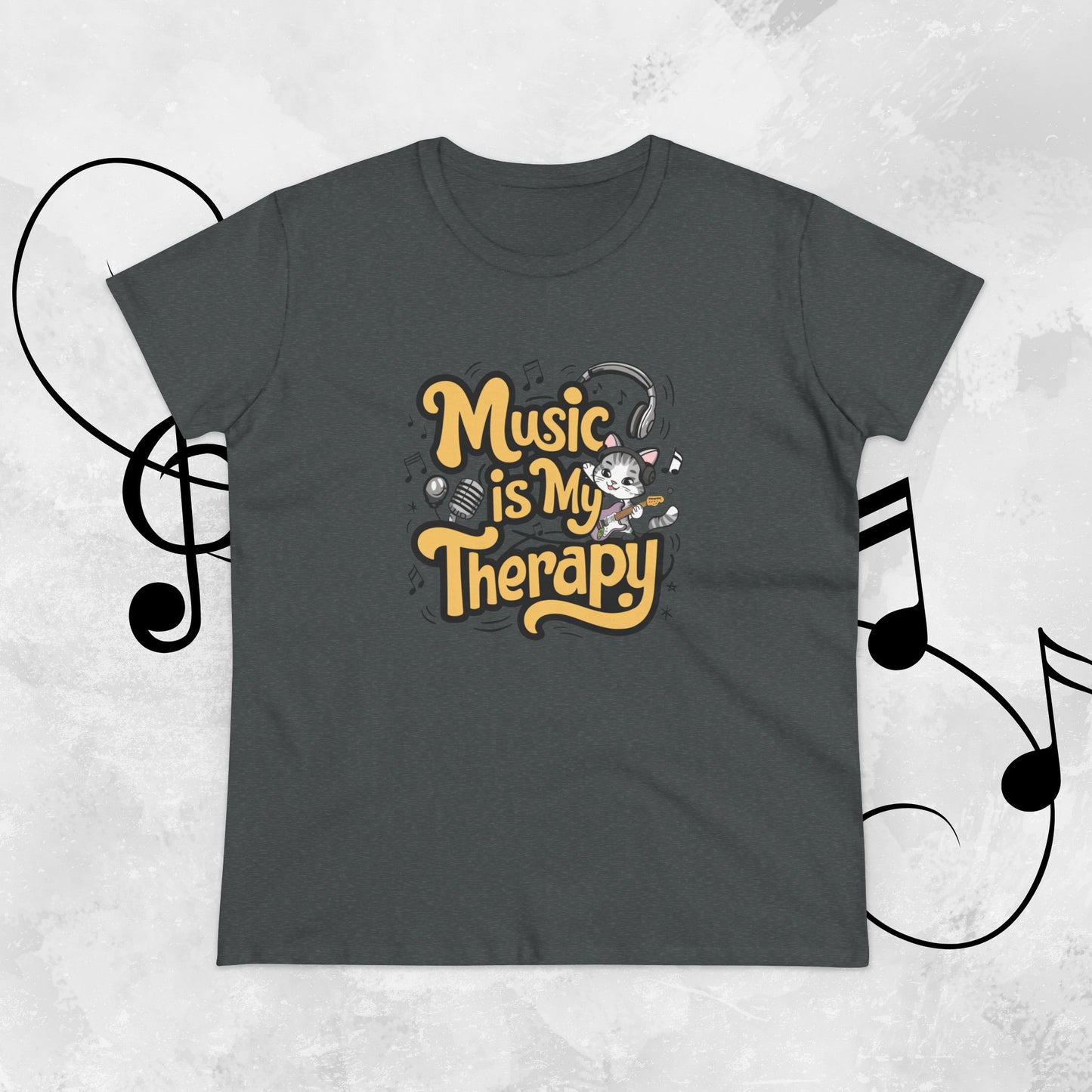 Music Is My Therapy Women Tshirts