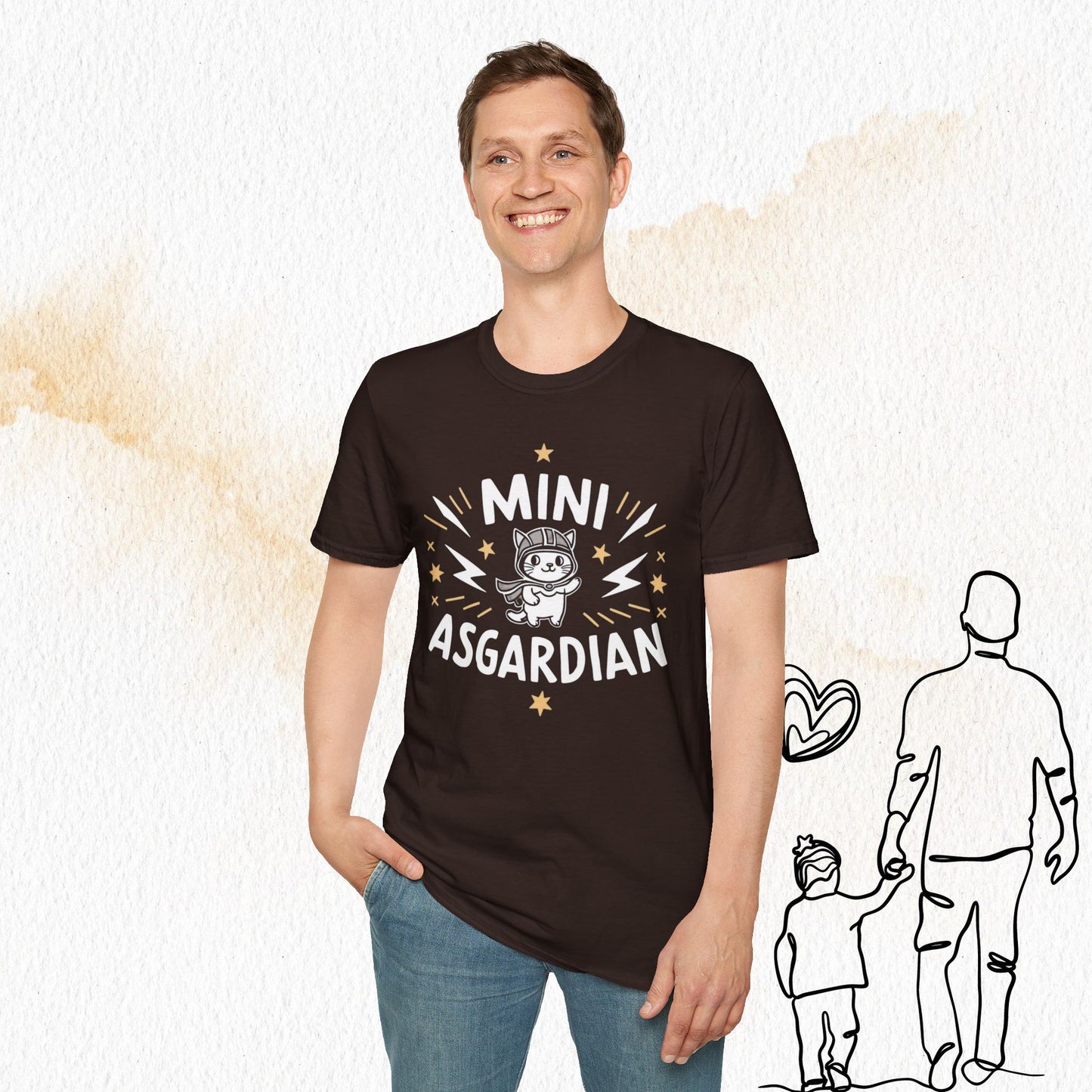 Mini Asgardian Cotton Crew Neck Men Tshirt